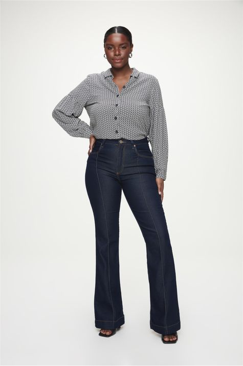 Calca-Boot-Cut Jeans-com Friso-Look--